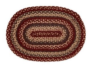 New from IHF Westbrook Jute Braided Oval Area Accent Rug Various Sizes