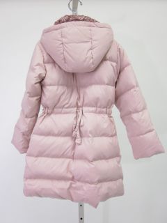 IL Gufo Girls Pink Hooded Puffer Jacket Coat Sz 6