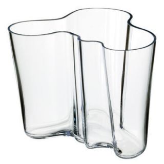 Iittala Alvar Aalto Clear Glass Vase 6 1 4
