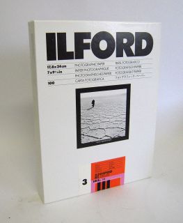 Ilford Ifospeed RC Deluxe Glossy Grade 3 Paper 17 8x24cm 7x9 1 2 100