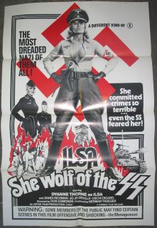 ILSA SHE WOLF OF THE SS / ORIGINAL U.S. ONE SHEET MOVIE POSTER (DYANNE