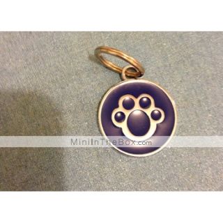 USD $ 1.39   Dog Paw Style Dog Name Tag (Assorted Colors),