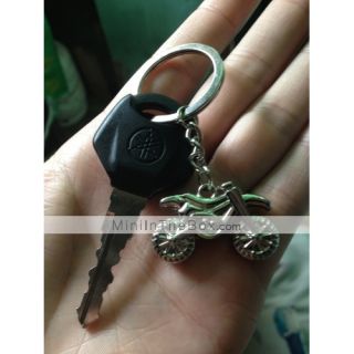 USD $ 2.39   Metal Silver Cool Motorcycle Keychain,