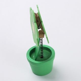 USD $ 3.69   Novelty Wooden Flowerpot Memo Clip (Random Color),