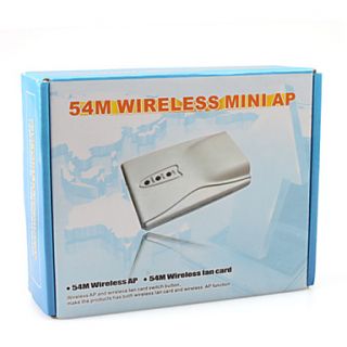 Portable USB Wireless 802.11B/Wifi Adapter 54mbps Mini Router Compact