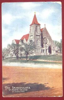 antique 1911 Postcard Immaculata St Marys KS ★