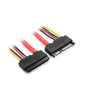 EUR € 5.88   DP 7 +15 pin macho a hembra Cable SATA (50 cm