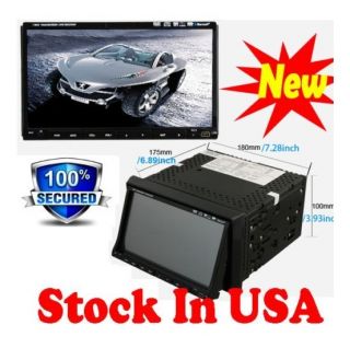 In Dash Car DVD Player 7 inch Touch Screen Stereo BT TV