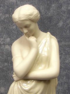 Belleek Classic Meditation Figurine 14½ Parian China Statue MK 4 1st