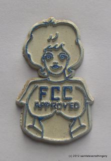 Vintage Molded Rubber Fridge Magnet Magnetic Novelties FCC Approved CB