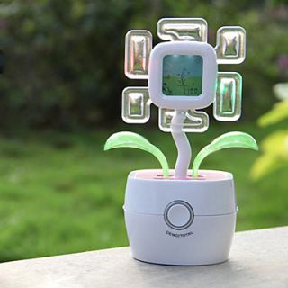 EUR € 18.39   creatieve ingemaakte bloem stijl desktop digitale klok