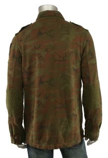 Polo Ralph Lauren Rugby Fleece Camo Army Jacket L New