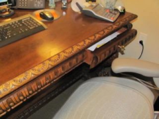 Great Carved German Antique Eagle Desk 05BL126