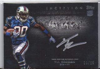 2012 Topps Inception Rookie Autographs Silver Ink SSTG T J Graham 25