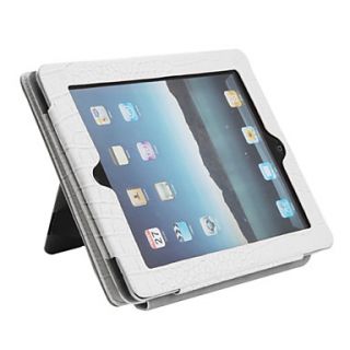 USD $ 23.39   Protective PU Leather Case and Stand for iPad (White