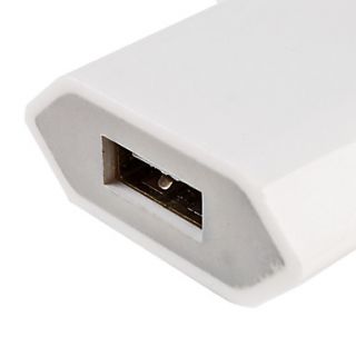 USD $ 3.19   EU Plug USB Power Charger Adapter for iPhone 5 (White
