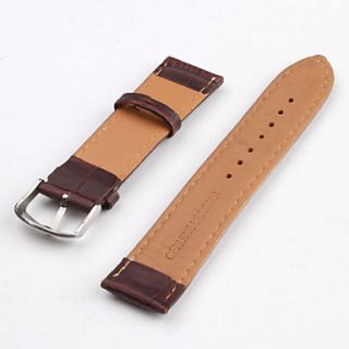 USD $ 2.29   Unisex Genuine Leather Watch Strap 22MM (Brown),