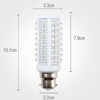 EUR € 8.91   B22 108 led bianco lampadine mais 300lm 5,5 W (220 240v