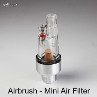 airbrush in line mini air filter water trap 1 8 fitting condition new
