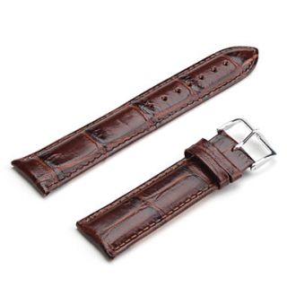 USD $ 2.89   Unisex Genuine Leather Watch Strap 22MM(Brown),