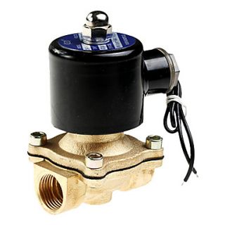 USD $ 45.99   24V DC 0.5 Inch Electric Solenoid Valve for Water Air