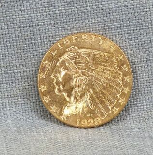 1928 $2 1 2 Dollar Indian Gold Coin