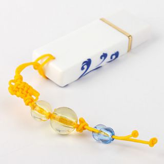 USD $ 45.99   32GB Porcelain Style USB Flash Drive (White),