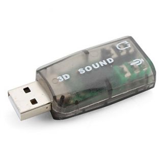 EUR € 5.33   USB 2.0 virtuelle 3D Audio Soundkarte (5.1, grau), alle