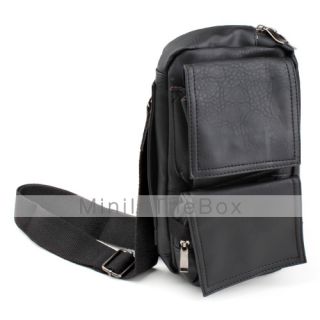 USD $ 35.19   Mens Stylish Leather Waist Bag (Black),