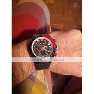 EUR € 7.35   herenschoenen van rubber analoge quartz horloge (zwart