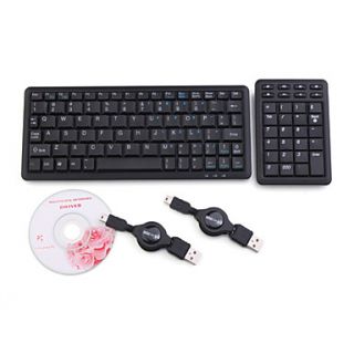 EUR € 36.15   mini usb QWERTY tangentbord + numeriska tangentbordet