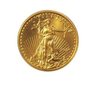 2012 $5 AMERICAN GOLD EAGLE 1/10oz COIN   BU GEM   IN AIRTITE **FREE