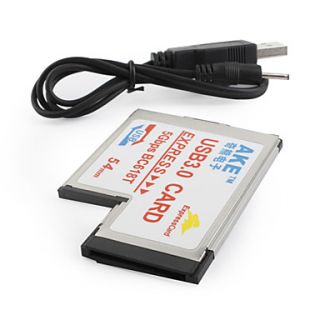 USD $ 37.19   AKE Notebook USB 3.0 Card Hub Adapter Cardbus Express