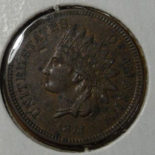 1873 Closed 3 Indian Head Cent AU