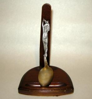  Wis Sterling 4 3 4 Souvenir Spoon w Figural Indian Artifacts