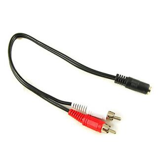  Female to 2RCA Male Audio Cable (36 cm), Gadgets
