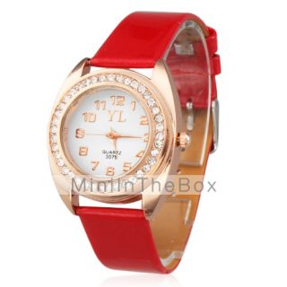 USD $ 4.39   Red Beautiful Quartz Wrist Watch AQ1,