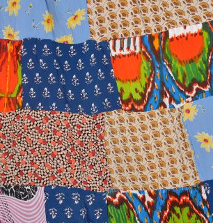 Indian Womens Long Skirt Designer Crape Boho Gypsy Hippie Patchwork
