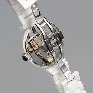 USD $ 43.39   Unisex Ceramic Analog Quartz Wrist Watch (White),