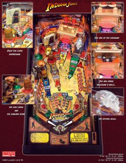 Indiana Jones Pinball Machine by Stern Only 600 Plays Great Condition