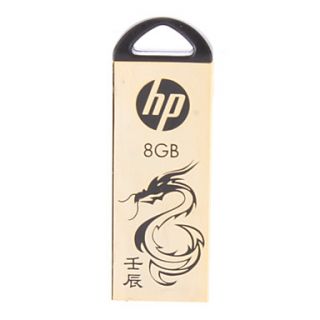 EUR € 14.43   8GB HP Gold Metal Design USB 2.0 Flash Drive, Gratis