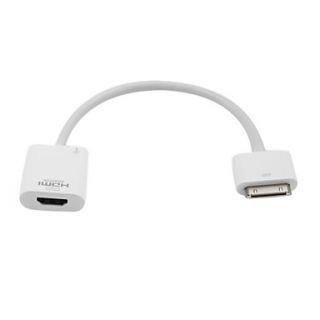 USD $ 43.69   30 Pin Dock Connector to 1080P HDMI Adapter for iPhone 4