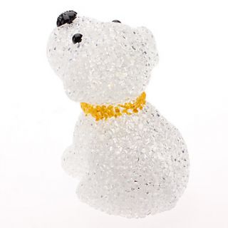 USD $ 6.39   Novelty Puppy Style Colorful Light Crystal LED Night Lamp