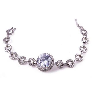 EUR € 8.45   Verzilverd Ball Shape Crystal Armband, Gratis