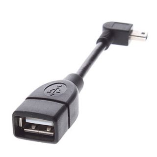 EUR € 1.46   Mini USB Male naar USB Female Adapter Cable, Gratis