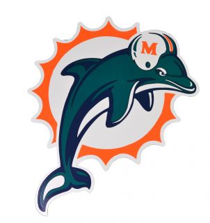 12 Miami Dolphins NFL Auto Car Logo Magnet