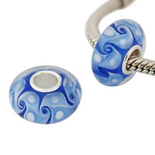 EUR € 2.47   sterling zilver en kristal patroon kralen (blauw