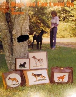 Counted thread cross stitch pattern booklet, Dogs You Can Count On.