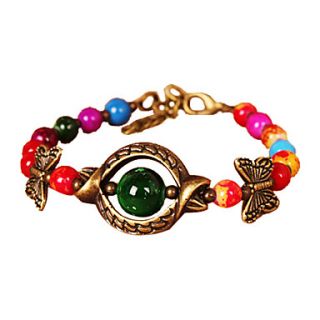 USD $ 3.49   Tibetan Style Colorful Gravel Alloy Plated Classical