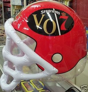 Seagrams Vo 7 Inflatable Football Party Helmet Hanging Man Cave Sign